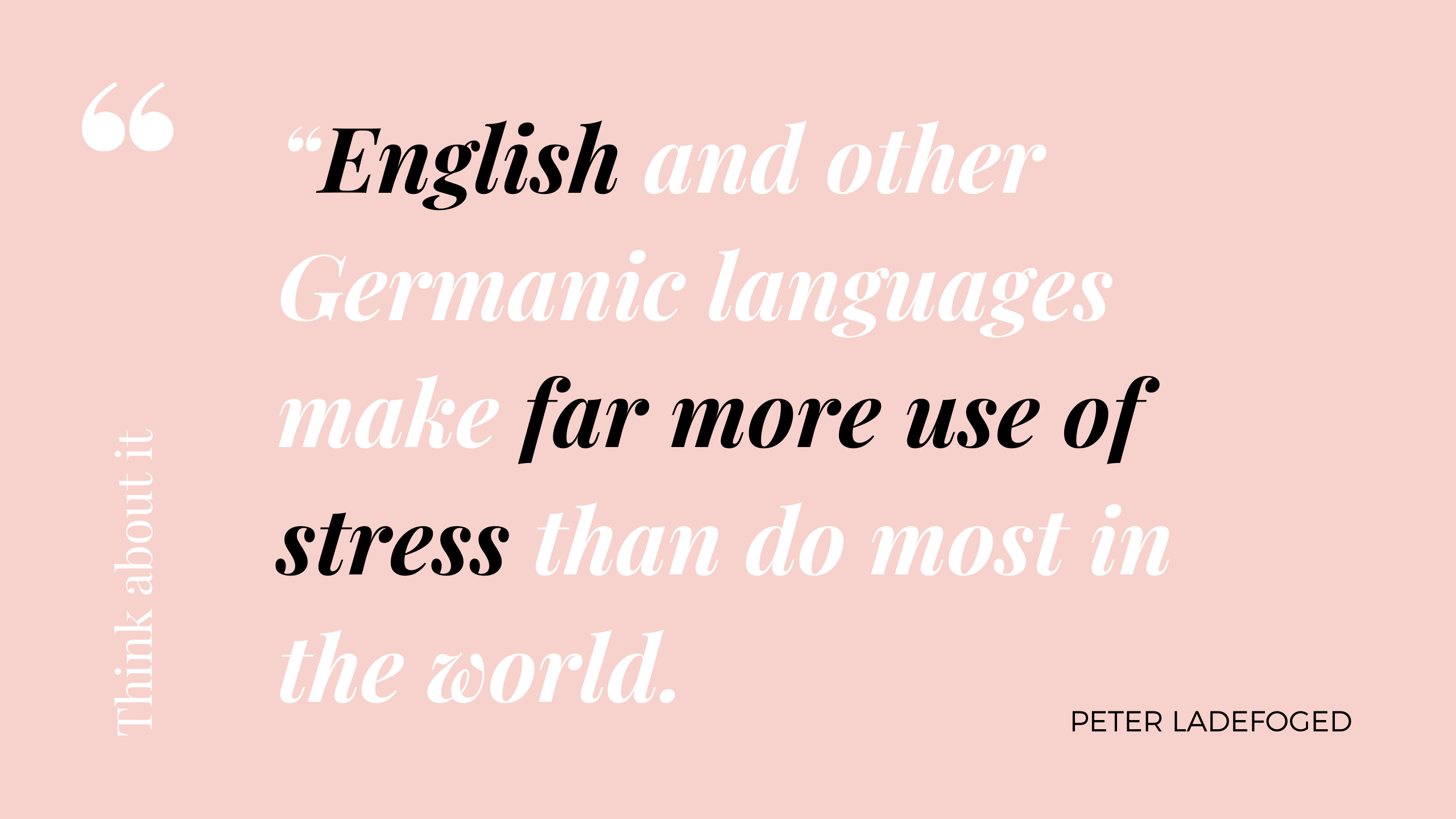 word stress